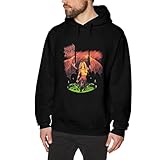 SHASHWAT Mens Morbid Music Angel Band Hoodies with Graphic Design Novelty Leisure Fleece Long Sleeve Pullover Hoodies Hooded Sweatshirt for Men Adults black 4XL