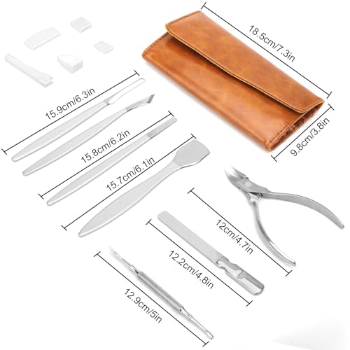 EEEKit Kit de remoção de unhas encravadas, conjunto de facas de pedicure, conjunto de cortador de un