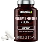 ESSENSEY Multivitamine- en mineralencapsules voor vrouwen, 90 capsules, vitaminen, biotine 25 µg ...