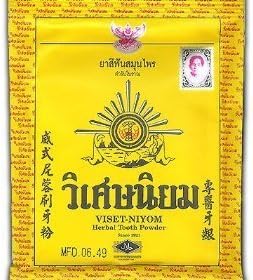 Viset Niyom Pó Dental Herbal Original Tailandês - Pasta de Dente Tradicional