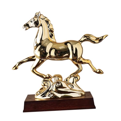 Statue en résine de cheval pour décoration d'entrée et salon contemporain