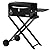 Onlyfire BBQ Wood Pellet Grill Smoker with Foldable Cart, Meat Probe, 2 Tiers Cooking Area, Portable Tabletop Grilling Stove for Outdoor Kitchen Cooking Smoke and Roast, RV Camping, Black GS343