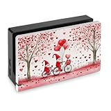 zxxpensy Valentine's Day Red Gnomes on Bicycles Dock Cover for Switch OLED,balloons And Flowers Dust Anti Scratch PC Hard Faceplate Shell Cover for Switch OLED Charging Dock - Dock NOT Included