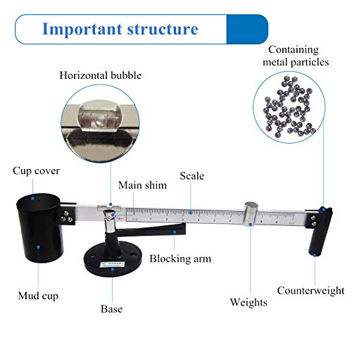 Professionelles Schlamm-Hydrometer-Set, Viskosimeter und Sandgehaltsanalysator, geeignet für Bohr- und Bauanwendungen.