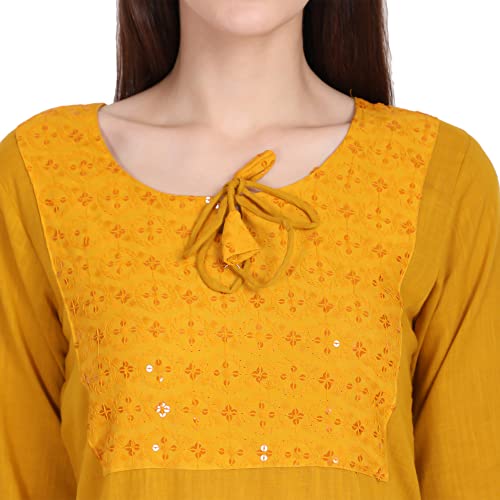 Image of Women Kurti Set With Salwar | Cotton Short Kurta