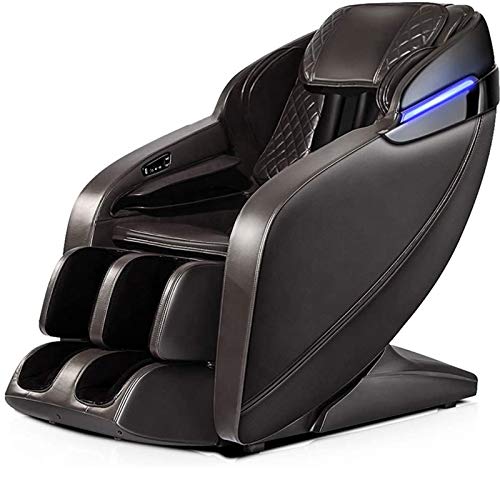 Elektrische Ganzkörper-Zero-Gravity SL-Track-Massagestuhl, Shiatsu-Massage-Sessel-Recliner mit Platzsparen, Bluetooth-Lautsprecher, Wärme,