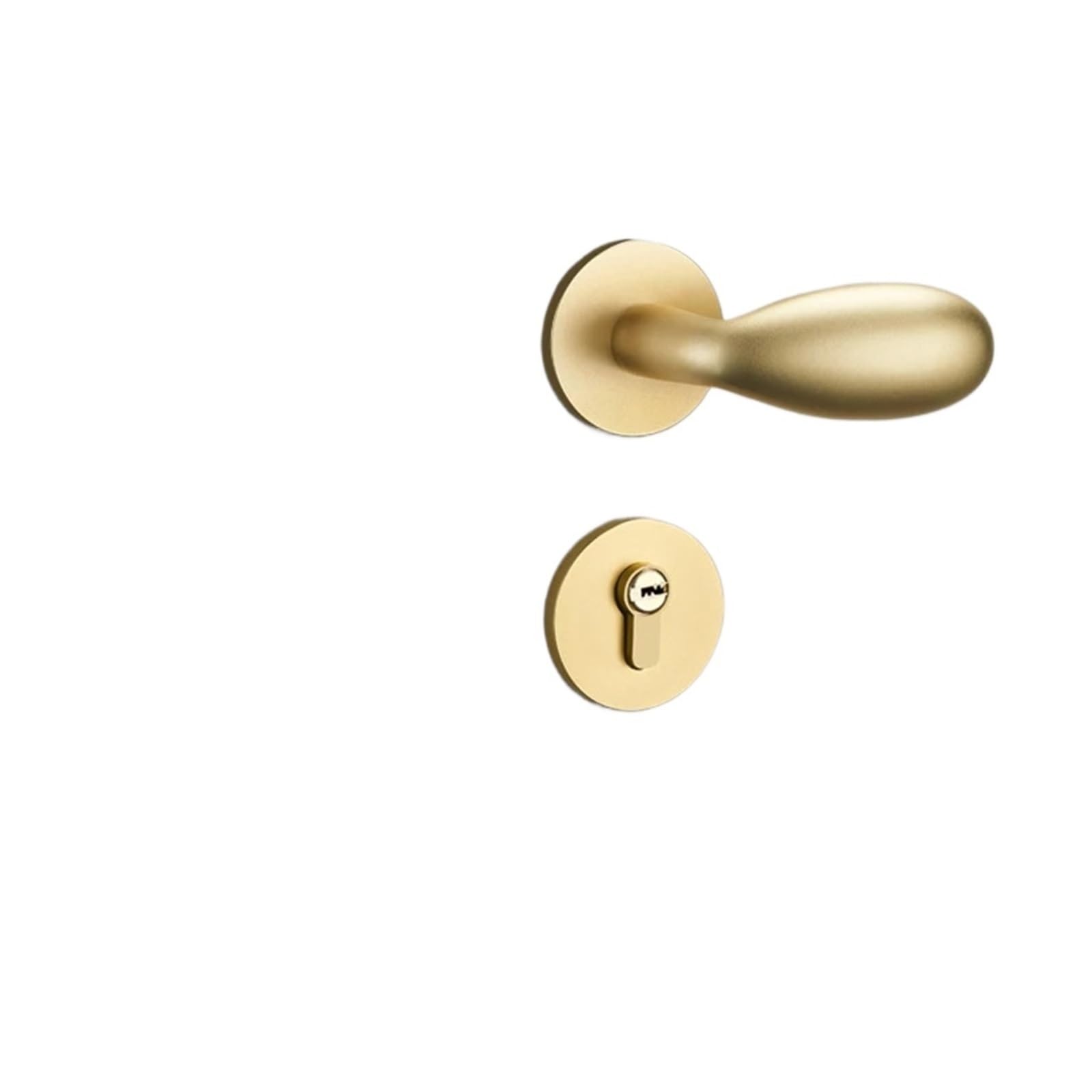 Sxolcoufoh Golden Indoor Wooden Door Split Room Handle Lock 1Pcs(Golden)