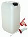Produktbild 15 Liter Kanister Natur mit Hahn + Schnellausgießer (DIN 61)