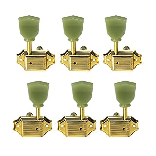 WGOEODI Ensemble de Mécaniques pour Guitare Vintage, Clés de Tuning Pegs 3L3R,Gold,As Shown - Les Beatles, Paul McCartney, John Lennon, RIngo Starr, George Harrison