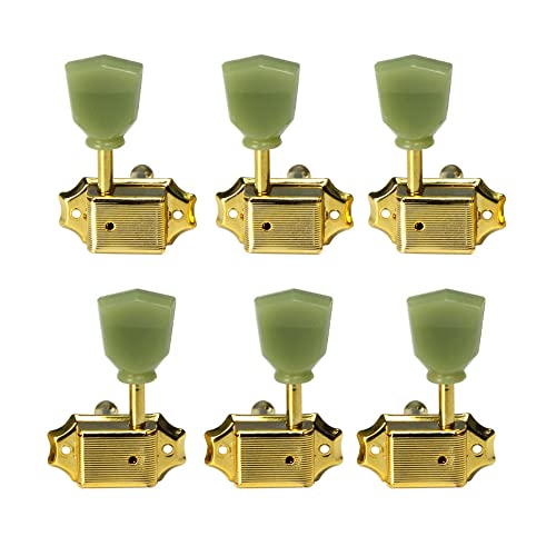 WGOEODI Ensemble de Mécaniques pour Guitare Vintage, Clés de Tuning Pegs 3L3R,Gold,As Shown - Les Beatles, Paul McCartney, John Lennon, RIngo Starr, George Harrison WGOEODI Ensemble de Mécaniques pour Guitare Vintage, Clés de Tuning Pegs 3L3R,Gold,As Shown