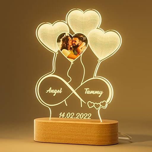 iDIY Lámpara Personalizada con tu Foto, Luz Nocturna 3D LED Romántica con Corazón y Infinito, Regalos Navidad San Valentin Aniversario Pareja | Ya disponible en tu tienda friki favorita! En mundofriki.es! iDIY Lámpara Personalizada con tu Foto, Luz Nocturna 3D LED Romántica con Corazón y Infinito, Regalos Navidad San Valentin Aniversario Pareja | Ya disponible en tu tienda friki favorita! En mundofriki.es!