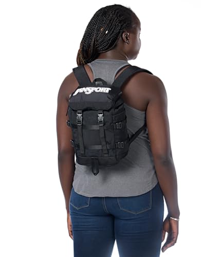 JanSport Mini Skip Pack – Compact Backpack with Main Compartment, Side Water Bottle Pocket, and Zippered Accessory Pocket, Black - image 4