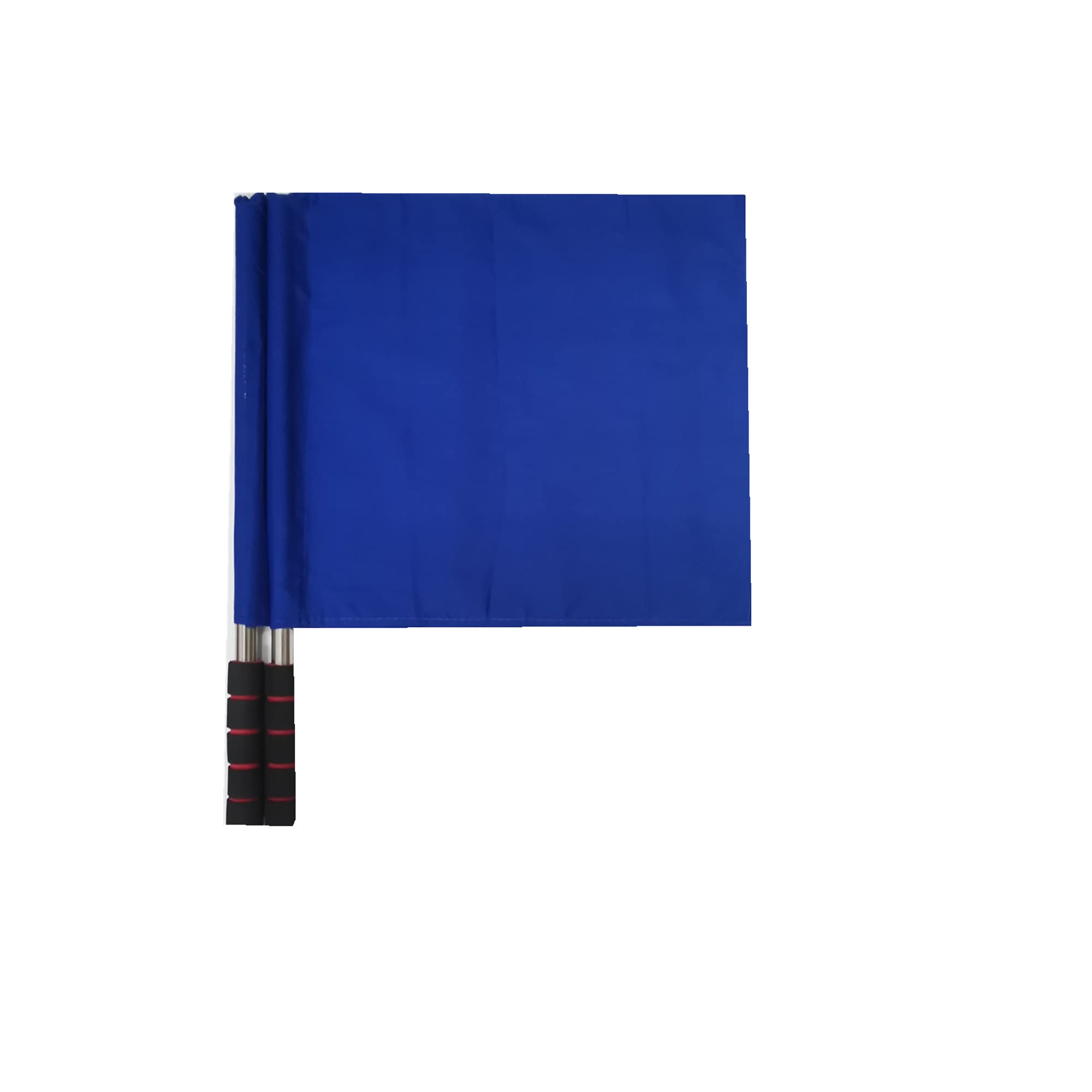 Stormflag 2pcs Sports Referee Flags with Pole Foam Handle Football Hand Flags Rugby Linesman Flags Referees Assistant Equipments Small Signal Flag Stainless Steel for Sports Competition(Blue)