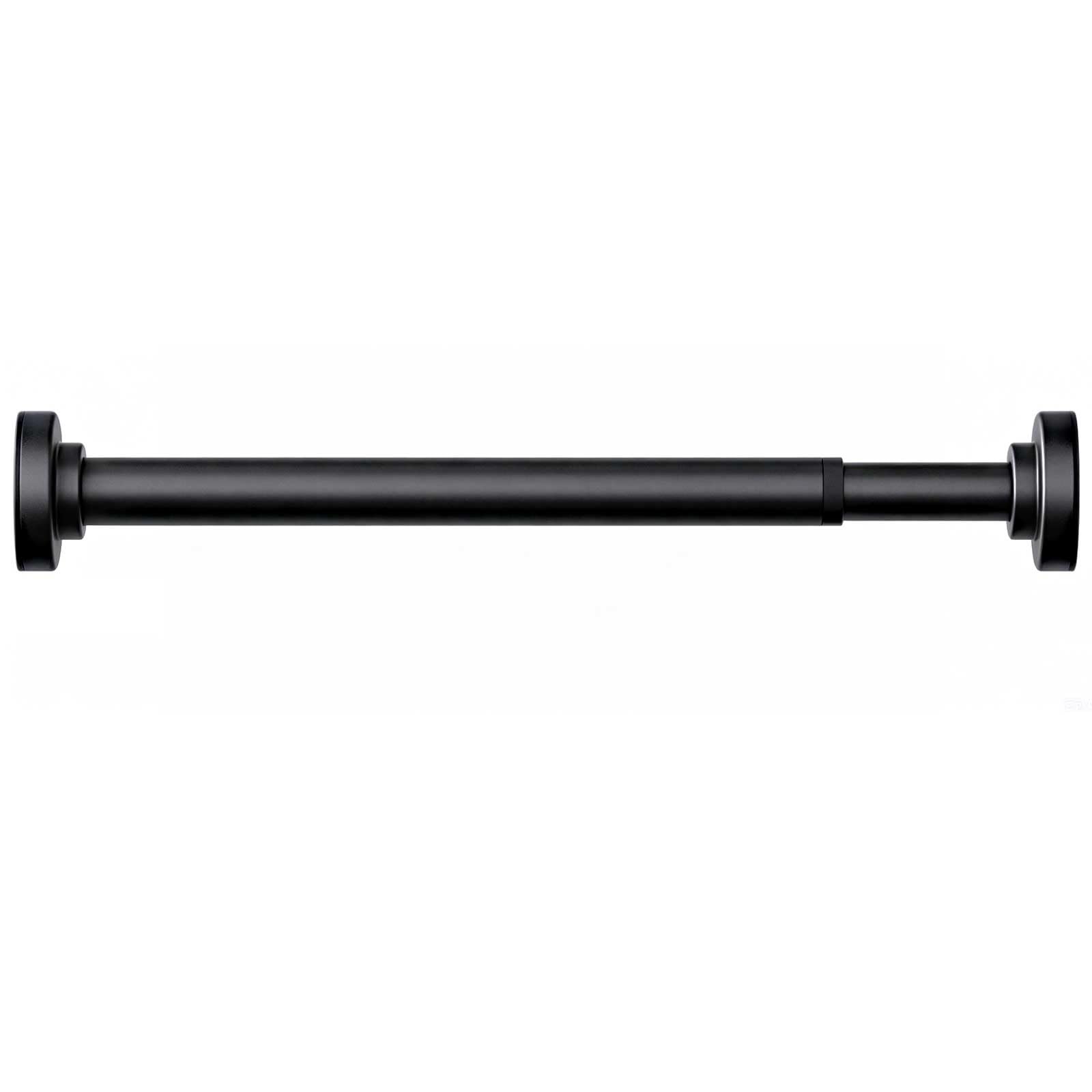 Adjustable Tension Curtain Rod No Drilling, 30-240cm/12-94.5 Inch, Tension Window Curtain Rod Carbon Steel for Bathroom, Closet, Room Divider(Black,140-240cm/55-94.5in)