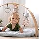 Ingenuity, Cozy Spot Loamy Spielmatte mit Spielbogen aus Holz, Spieldecke mit abnehmbaren Spielzeugen, Wendedecken, Stützkissen, extra Weich, Maschinenwaschbar, Neutral design, ab der Geburt