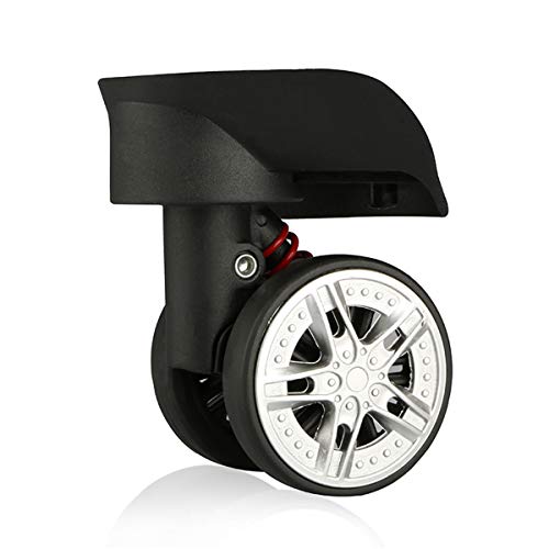 Trunk Wheels,Luggage Wheels Replacement, 360 Degree Swivel Luggage Mute Wheel Suitcase Replacement Repair Wheels Parts Spinner (W218#)4