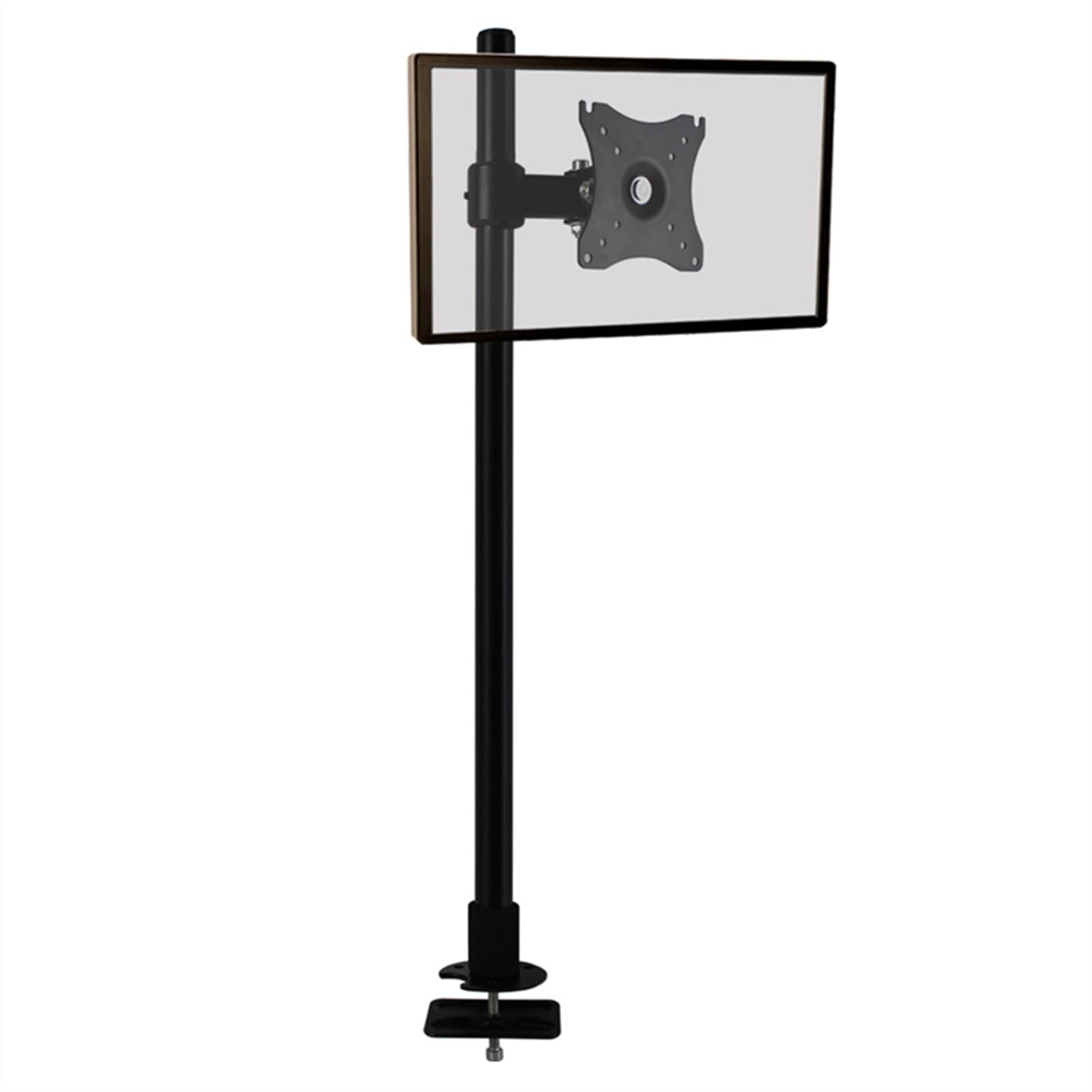 Aioneer Monitor Arm Single Arm Monitor Mount Holder, Fully Adjustable Monitor Mount Holder With Perforated Base, Max 100X100Mm For 10-27Inch Led Lcd Screen Monitor Mount Arm