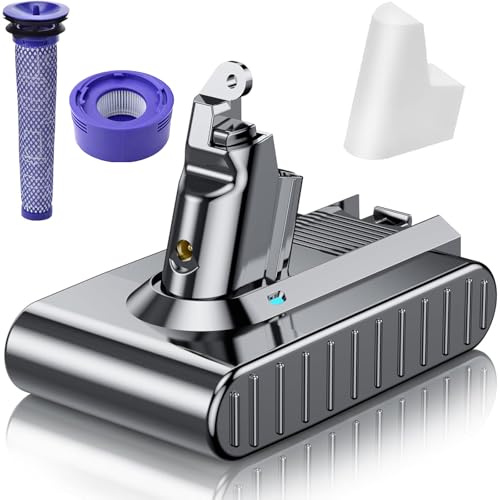 Image of Nonbliep Upgraded 10000mAh 21.6V Replacement for Dyson V6 Battery Compatible with 967810-23 VTC4 SV03 SV04 SV05 SV06 SV07 SV09 DC58 DC59 DC61 DC62 DC72 Animal V6 Absolute V6 Motorhead Handheld Vacuum
