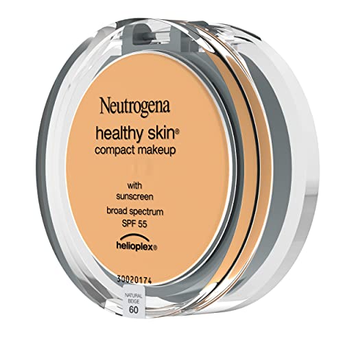 Neutrogena Healthy Skin Compact Lightweight Cream Foundation Makeup With Vitamin E Antioxidants, Non-Greasy Foundation With Broad Spectrum Spf 55, Natural Beige 60, 35 Oz #TOP4