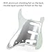 Musiin electric guitar pickguard compatible with Strat/Stratocaster 3-layer protector, Modern ST American standard 11 holes with screws SSS (vintage white)