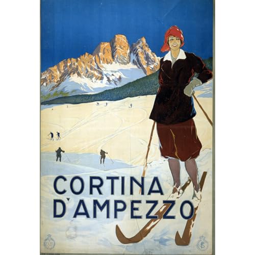 Impression giclée haut de gamme Cortina d'Amprezzo art sur toile