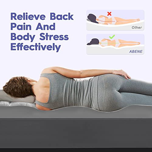 ABENE Mattress Topper Twin for Back Pain Relief, Extra Thick Mattress Pad Pillowtop, Soft Mattress Protector Cover with 8"-21" Deep Pocket, Overfilled Down Alternative Filling (Gray, Twin)