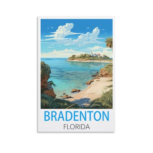 Poster de voyage Bradenton Florida pour créer une ambiance chaleureuse dans la chambre