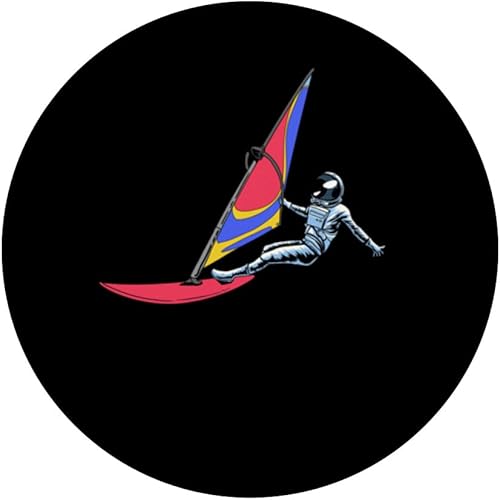 Miniatura 3 de Windsurfer Astronaut Boardsailing Windsurf - Windsurfing PopSockets Swappable PopGrip