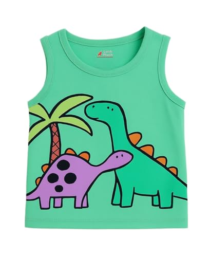 Image of Lush Plush Baby Boys & Baby Girl Relaxed Fit Colour Printed Cotton Vest | Ganji | Banian | Baniyan | Kids Sando for Infant Newborn Toddler