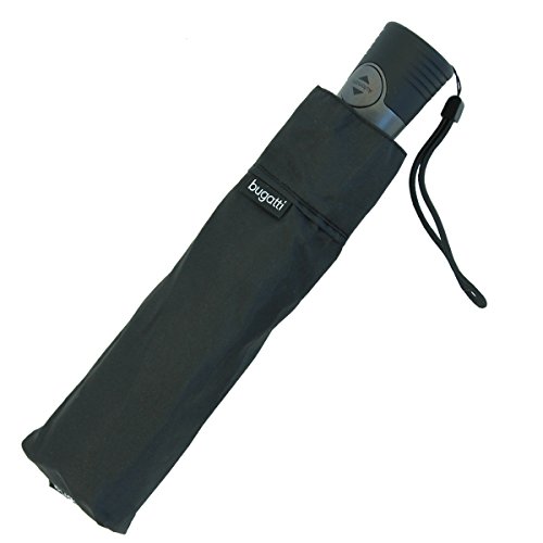 Preisvergleich Produktbild Regenschirm bugatti take it Duo - Auf-Zu Automatik Black