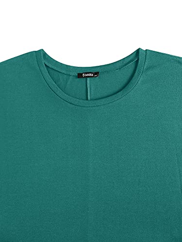 Image of ZANZEA Women's Off The Shoulder Batwing Tops Casual Loose Oversized Tshirts Long Sleeve Fall Pullover Sweater Tops