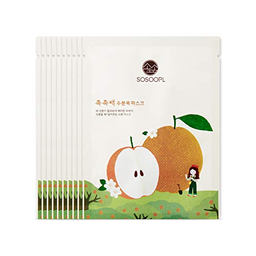 SOSOOPL Pear Hydrating Daily Facial Mask (10 Sheets)