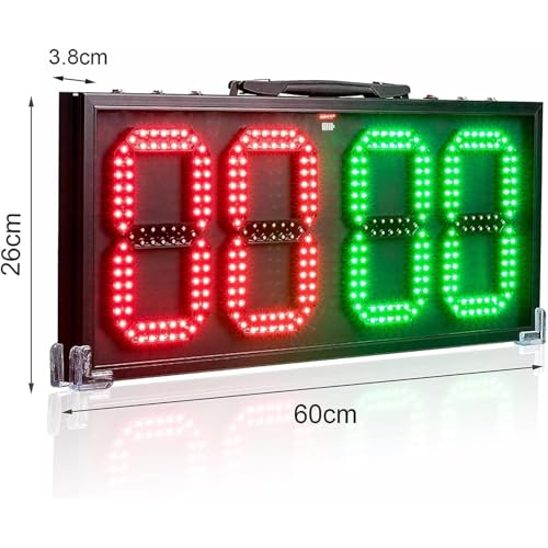 Tablero LED doble cara para sustituciones de fútbol miniatura 6