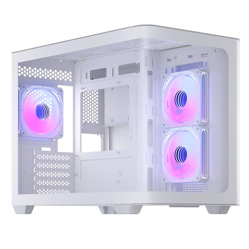 Aqua 3, Icro ATX Case, ATX PC Case With 3 X 120 3-Pin ARGB Fan Pre-Installed, Panoraic View - View #9