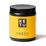 Perfect Keto Base Exogenous Ketone Supplement - Beta-Hydroxybutyrate (BHB) Salts Developed to Burn Fat, Increase Energy and Kickstart Ketosis.(211g) (Peaches and Cream)