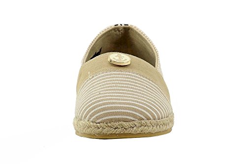 Nautica Girl's Azeda Stripe Black Canvas Fashion Slip On Shoes Sz:2