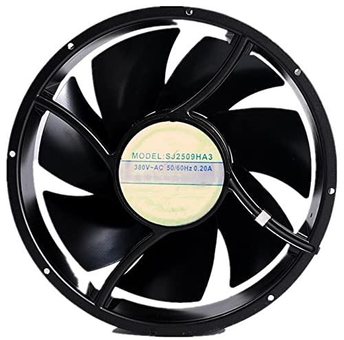 Ventilateur de refroidissement 380V 0.20A format industriel 254x254x89 mm pour armoire électrique