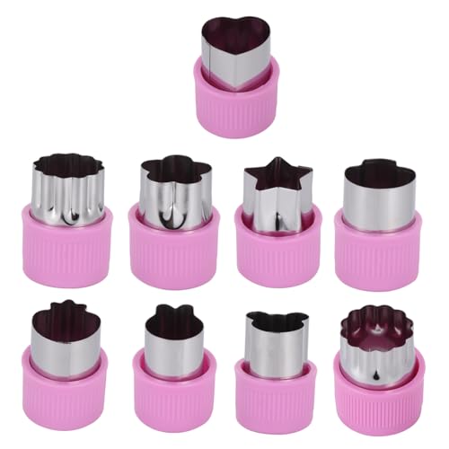 BRIGHTFUFU 9pcs/set Butterfly Shape Cutting Vegetable Fruit Cookie Cutter Easy to Clean Stainless Steel Material