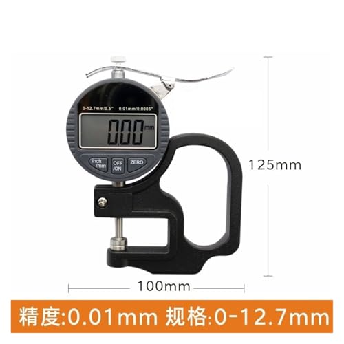 Calibrador digital para grosor 0-12.7mm 0.01 miniatura 2