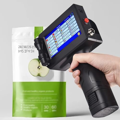 Funzionamento semplice: la stampante a getto d'inchiostro portatile stampa su vari materiali come cartoni, pietra, legno, tubi, metallo, vetro, ecc. Basta selezionare il contenuto che si desidera stampare, premere la stampante portatile sul materiale, premere il grilletto e far scorrere La stampante può stampare