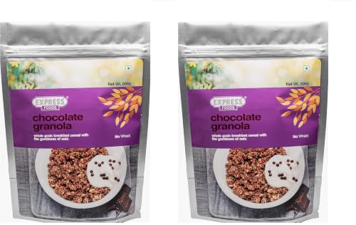 Image of Express Foods Chocolate Granola, 500g (Pack of 2)