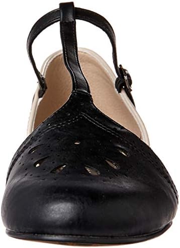 Bettie Page Women's Pinup, Retro, Vintage Mary Jane Flat, Black, 9 | Image 1