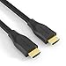 Produktbild conecto CC50376 Premium Zertifiziertes High Speed HDMI Kabel mit Ethernet, gegossener Designstecker, vergoldete Anschlüsse, 0,5m schwarz