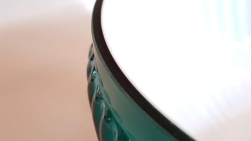 Miniatura 3 de B&P Lamp® Pantalla acanalada de estudiante de 10 pulgadas con carcasa verde sobre diseño de ópalo para iluminación vintage y antigua