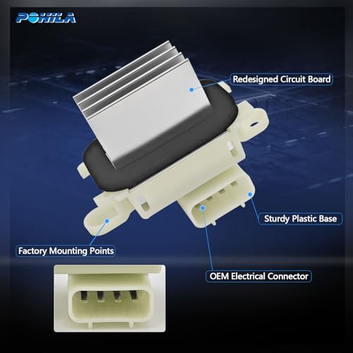 Image of HVAC Control Module Blower Motor Resistor Compatible with 2009-2017 Ford Expedition F150 Lobo Lincoln Navigator Mark LT Replaces BL3Z-19E624-A