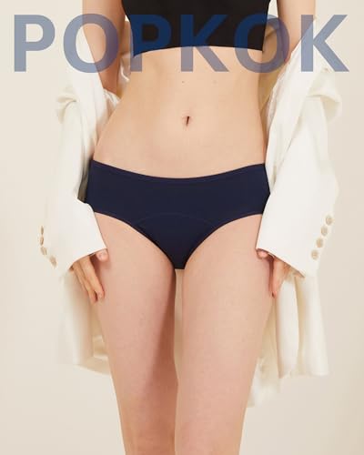 POPKOK Teen Girls Period Underwear Cotton Brief Panties 4 pack2