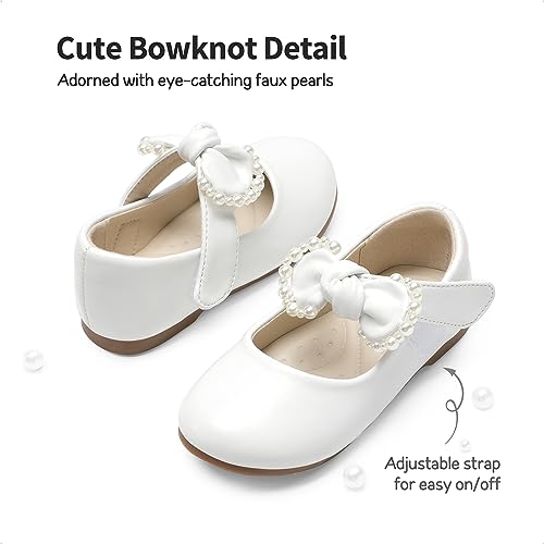 DREAM PAIRS Toddler Flower Girl Dress Shoes Little Girls Mary Janes Ballet Flats Ballerina Shoes Wedding Party3