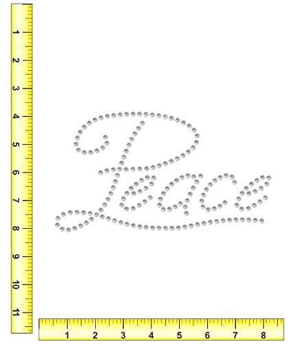 Rhinestone Genie Peace Sign Magnetic Template - Easy Rhinestone Application System