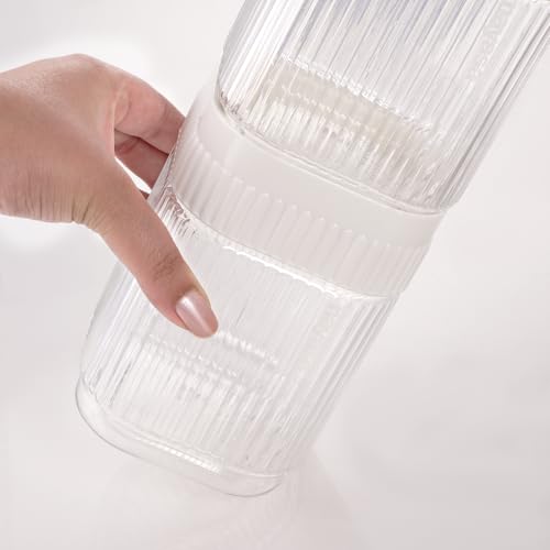 Image of Nayasa Refresh Container 750ML BPA Free Food Grade Airtight Kitchen Storage Stackable Containers- Set Of 6 | White