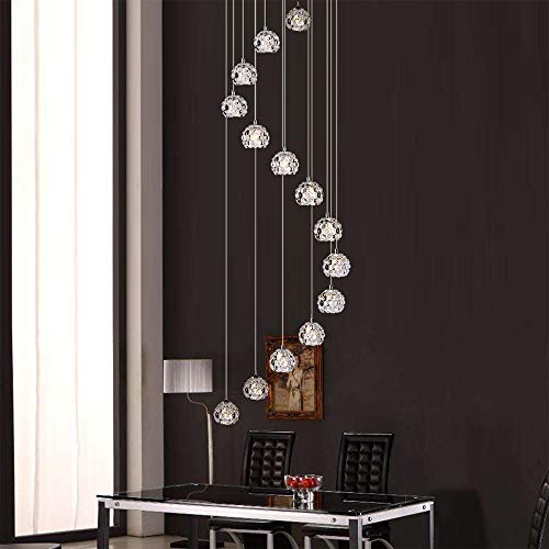 Chandelier spirale minimaliste de 200cm pour éclairer un salon moderne